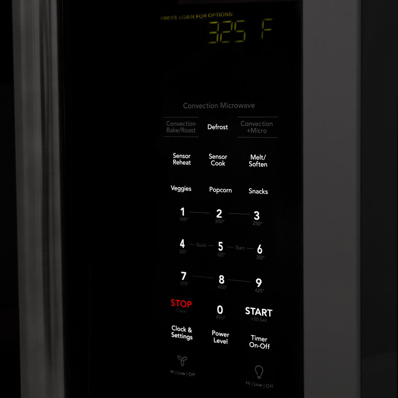 ZLINE 30 in. Over-The-Range Convection Microwave Oven in Steel with Traditional Handle, Black Stainless Steel