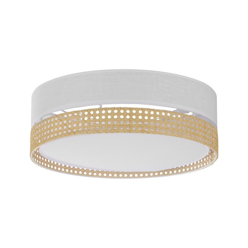Antioch Flush Mount, White/Natural
