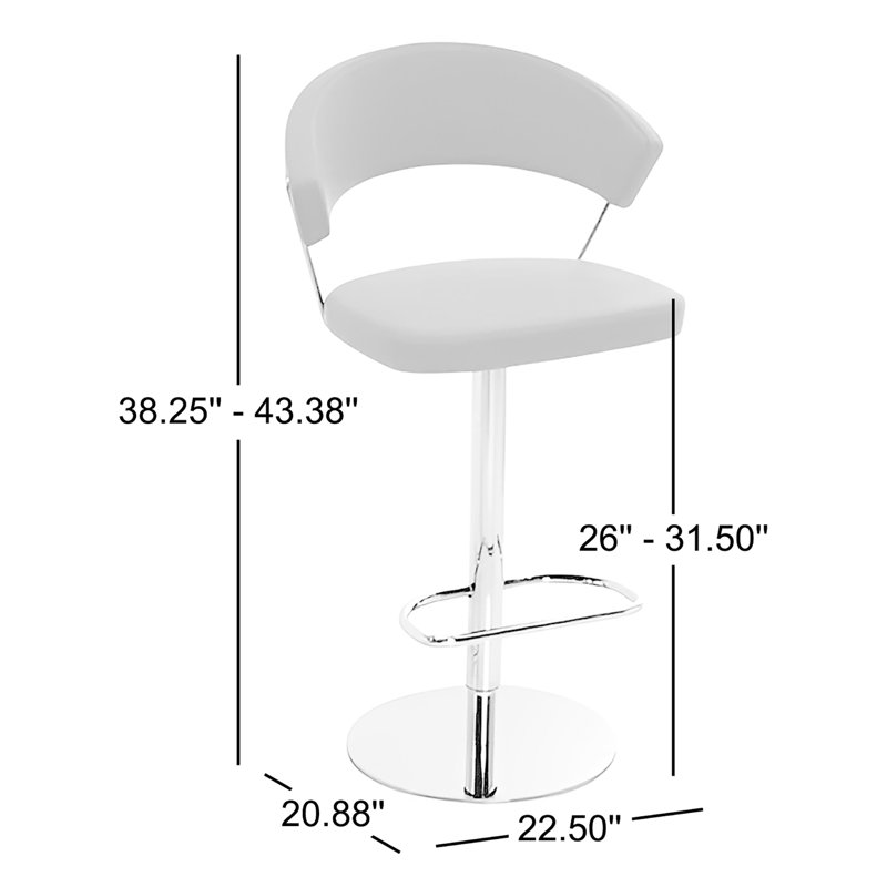 New York Upholstered Bar Stool with Swivel Base, Skuba Taupe