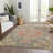 Machine Washable Indoor/Outdoor Claudian ACN1236 Brown Rug-103718787