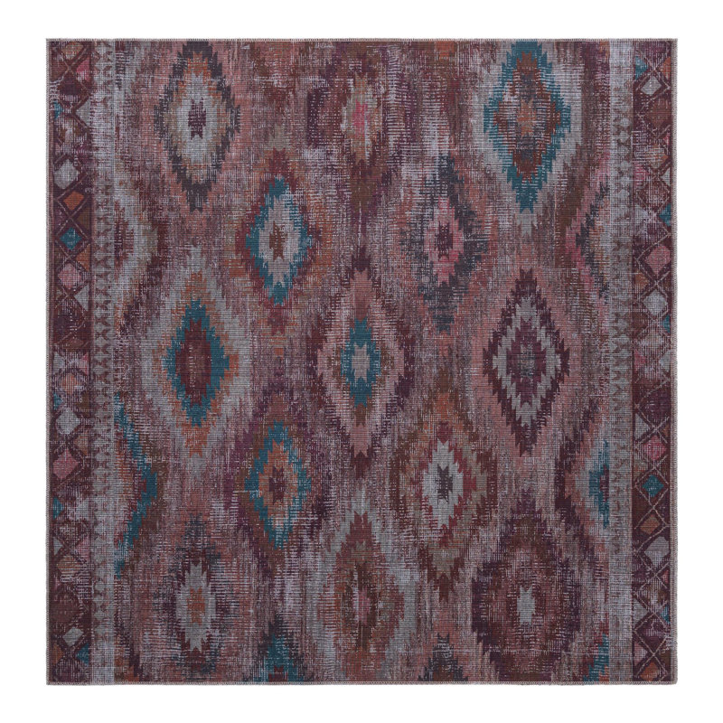 Sisu Geometric Indoor Rug, Square 7'3"