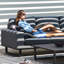 Lyndhurst Outdoor Fabric Corner Group - Grey-36514815