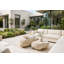 Cast Boulder Coffee Table, Roman Stone, SM