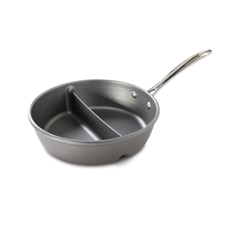 Nordic Ware 2 en 1 divisé 2,5 pte Casserole en fonte d'aluminium