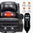 Heat Massage Manual Recliner Chair With Rocker And Swivel In Fabric For Living Room