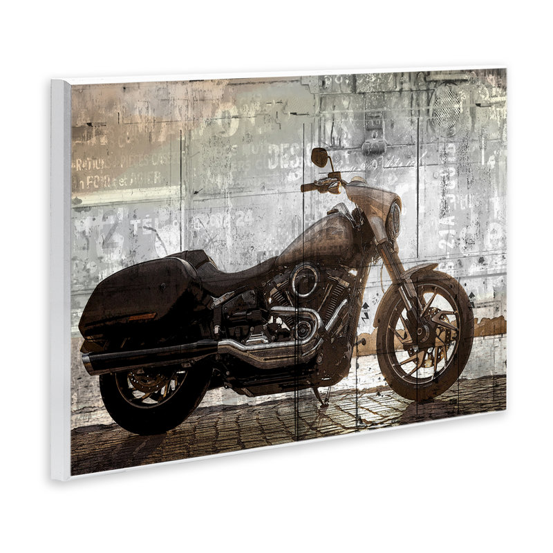 Plaque murale Sunset Ride, signée Kim Allen, H 10 po x l 15 po