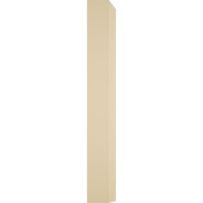White Urethane Beveled Edge Plinth Block 7" x 3.5"