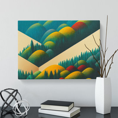 A Mind Blowing Summer Forest Abstract - Wrapped Canvas
