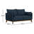 Rudi 53.5" W Loveseat and Storage Ottoman with Reversible Trays