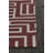 Chevella Authentic Flatwoven Handmade Red & Ivory Reversible Modern Geometric Maze Wool & Cotton Area Rug-1535807062