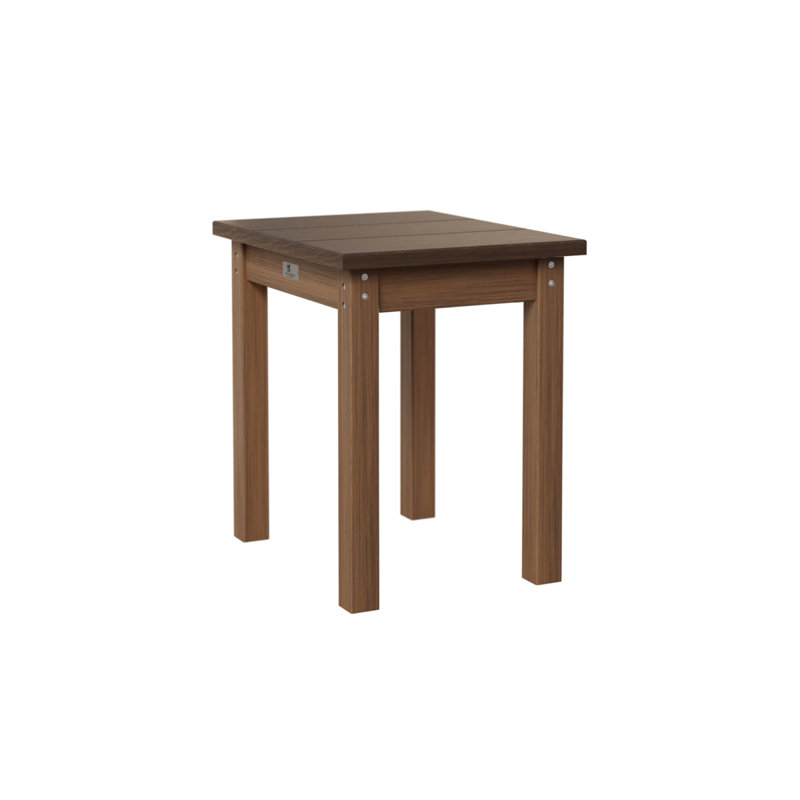 Outdoor Rectangle Side Table, Antique Mahogany, Brazilian Walnut
