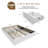 Modern Channel‑Tufted Upholstered Platform Storage Bed With 4 Locking Drawers-262747573-262747572