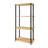 Easy Twist Assembly 4-Tier Multipurpose Shelf In Light Oak-124628692