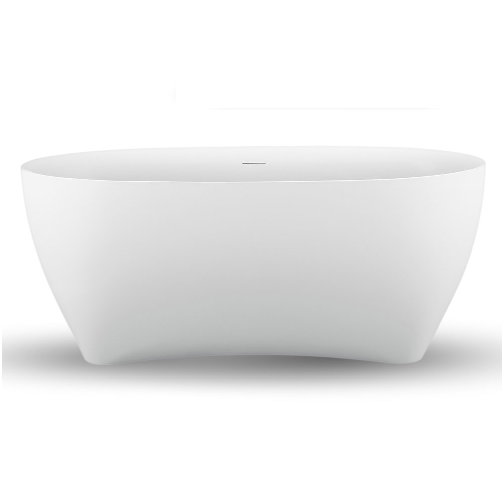 Streamline 57 in. Acrylic Clawfoot Non-Whirlpool Bathtub in Glossy