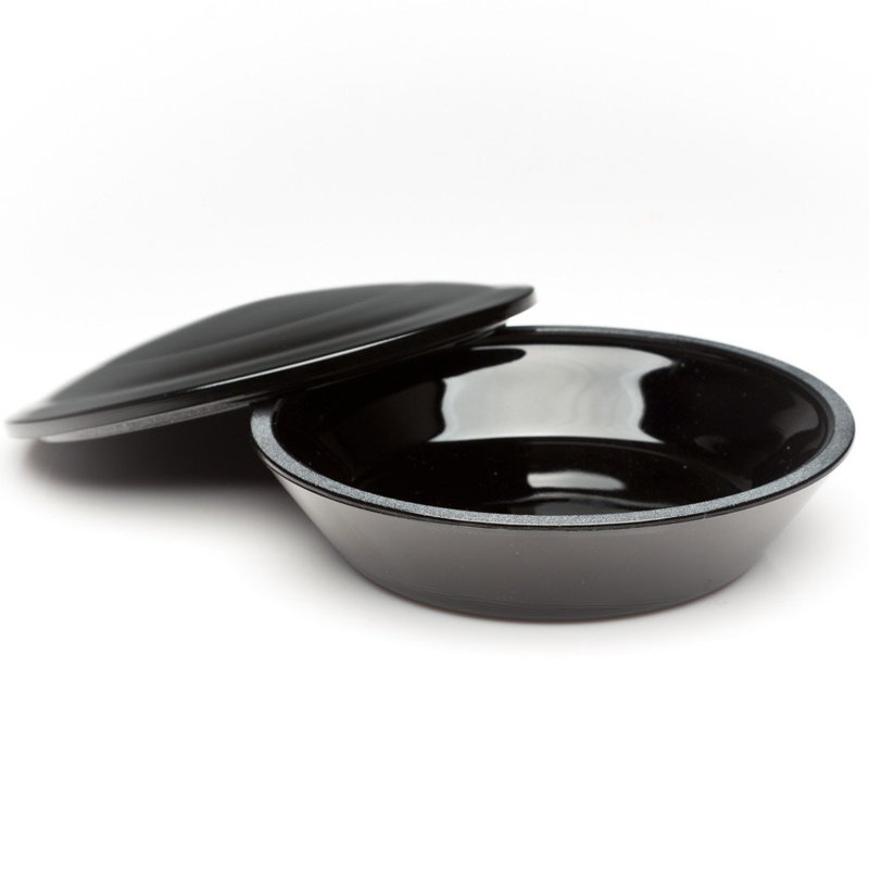 Plat couvert avec couvercle en verre