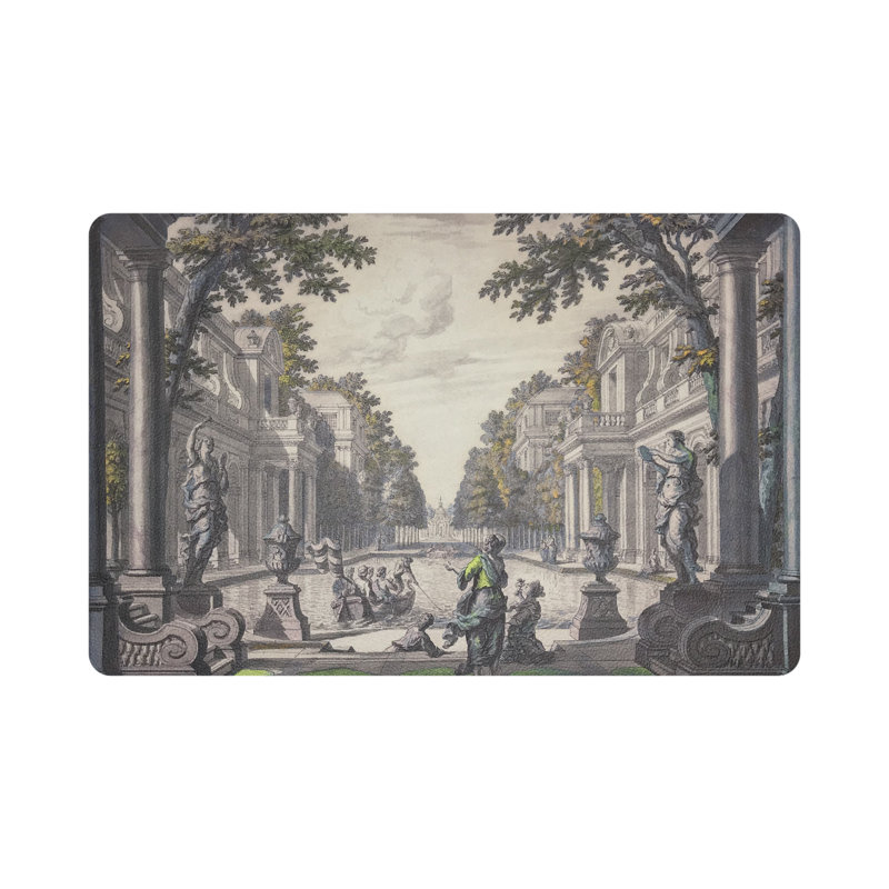 Dimanche a Paris Pebble 17.5" Vinyl Placemat, Sunrise