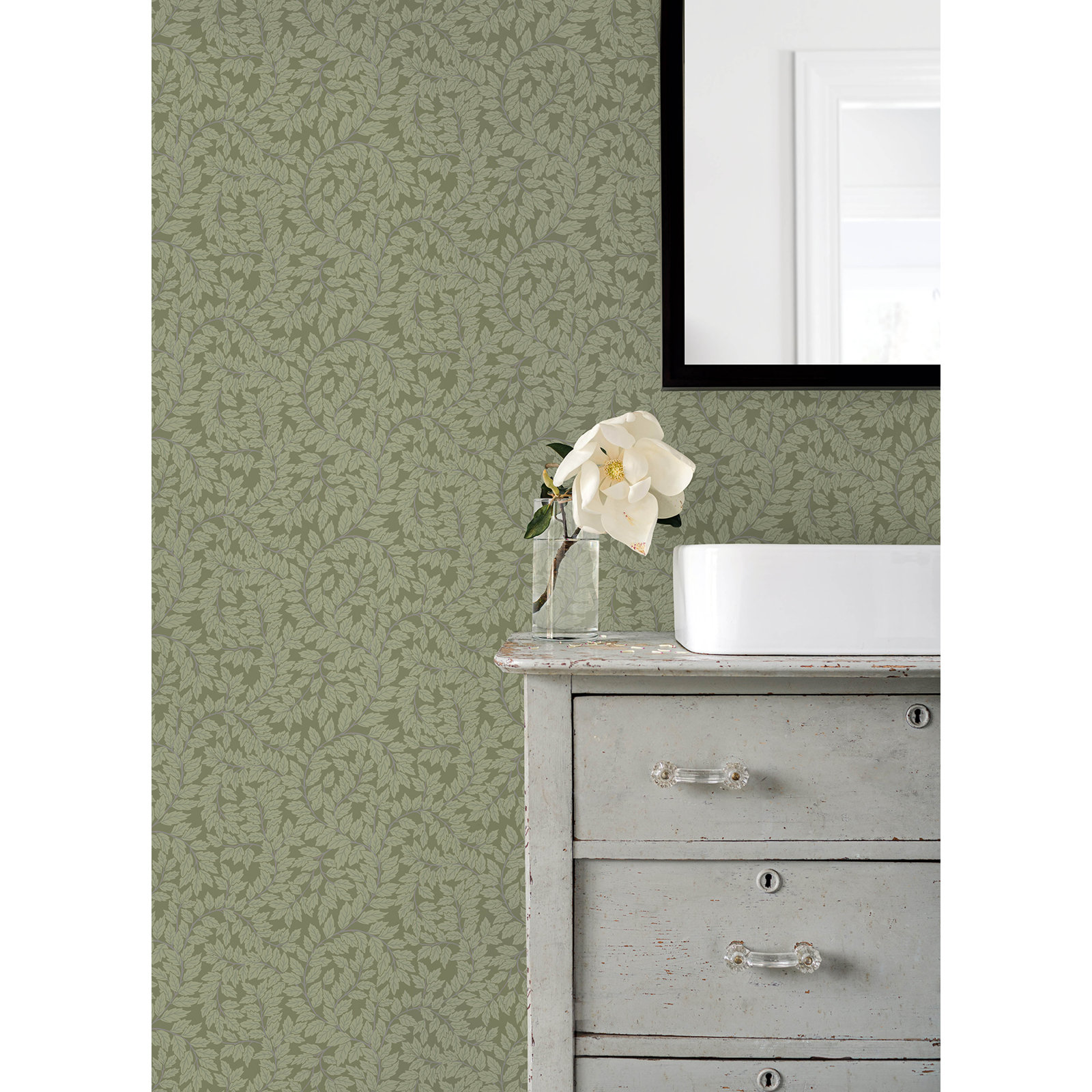 Vesa Botanical Wallpaper, Green