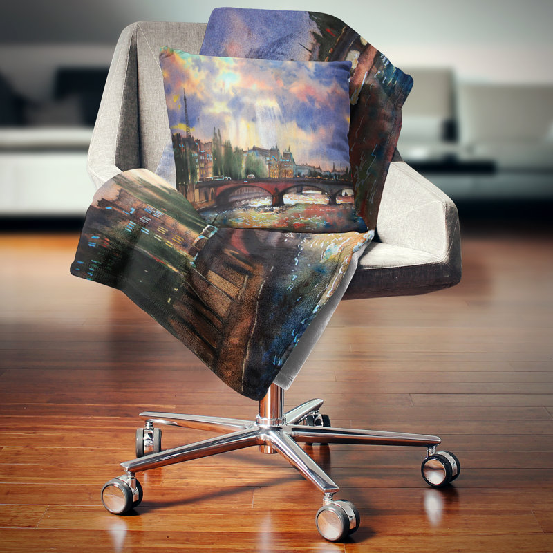 Coussin Fabulous Paris City, 16 po x 1 po, Coussin décoratif