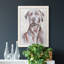 «Sitting Dog I», peinture sur toile encadrée-261148157-261148152