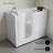 Auvergne 53" X 27" ADA Drain Walk-In Soaking Bathtub In Glossy White, Faucet Set, Drain, Grab Bars, Pillow Included-115963964
