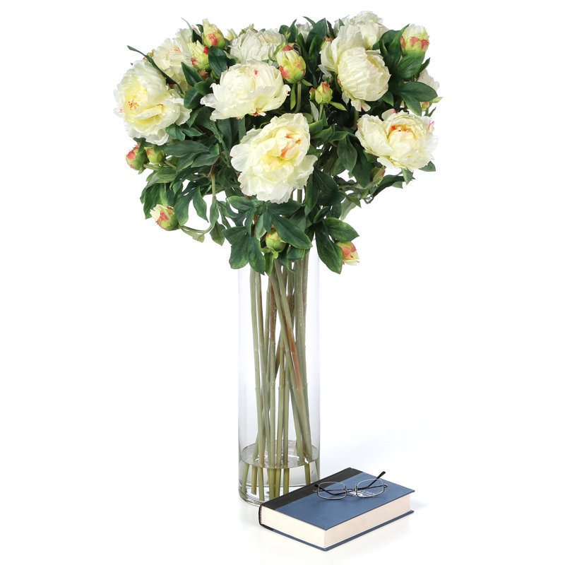 Arrangement floral pivoines géant en vase