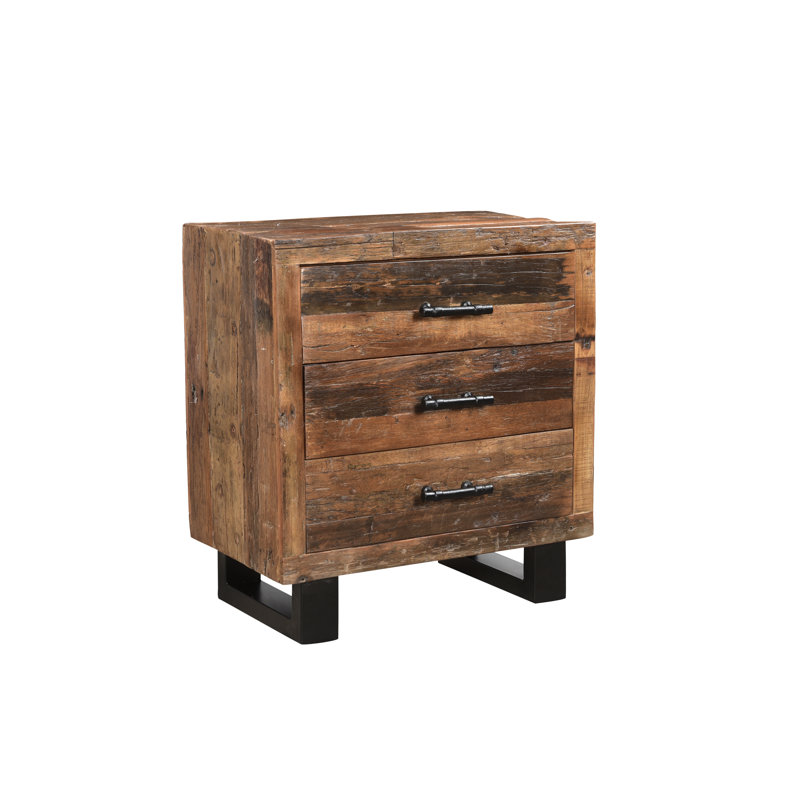 Table de chevet 3 tiroirs Durias