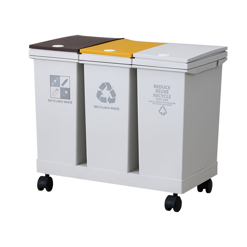 Plastic Touch Top Waste Bin, 36 L
