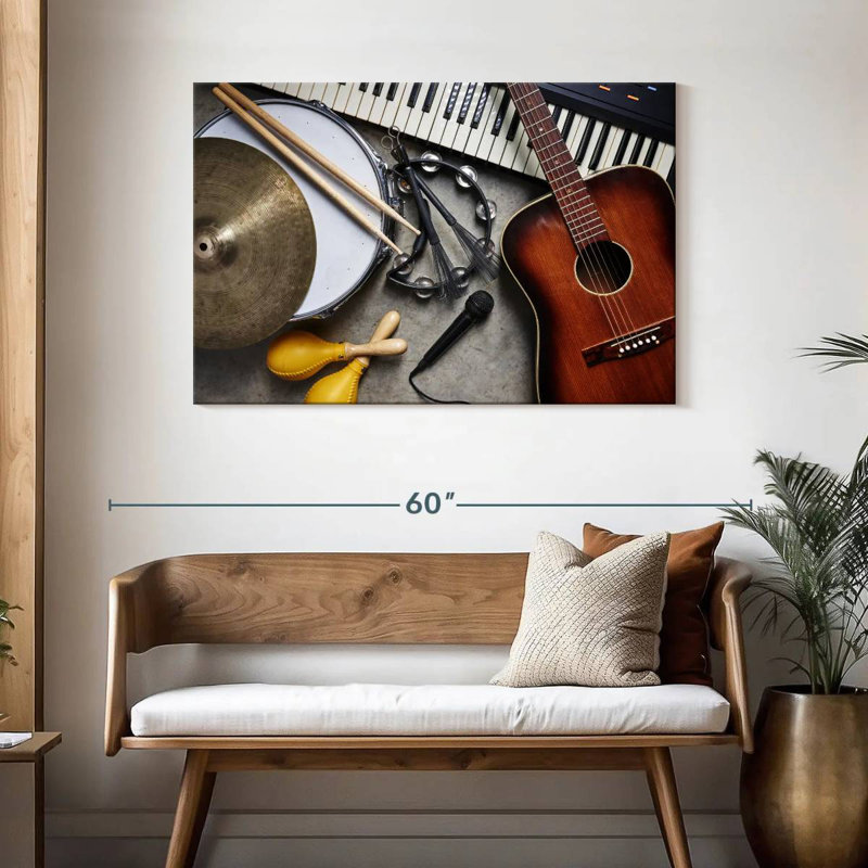 Abarca Musical Instrument Collection, 30" H x 45" W