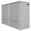 Lit double gris avec tiroir - Douilles et ports à structure poulie pour bureau personnel