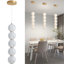 Luminaire suspendu moderne moderne à intensité variable avec abat-jour en acrylique