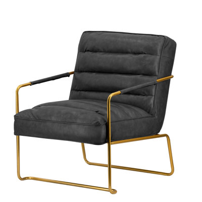 Faux Leather Armchair