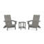 Foldable Outdoor Adirondack Chair with Table-396636076