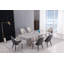 Chaise rembourrée en gris clair Middleborough