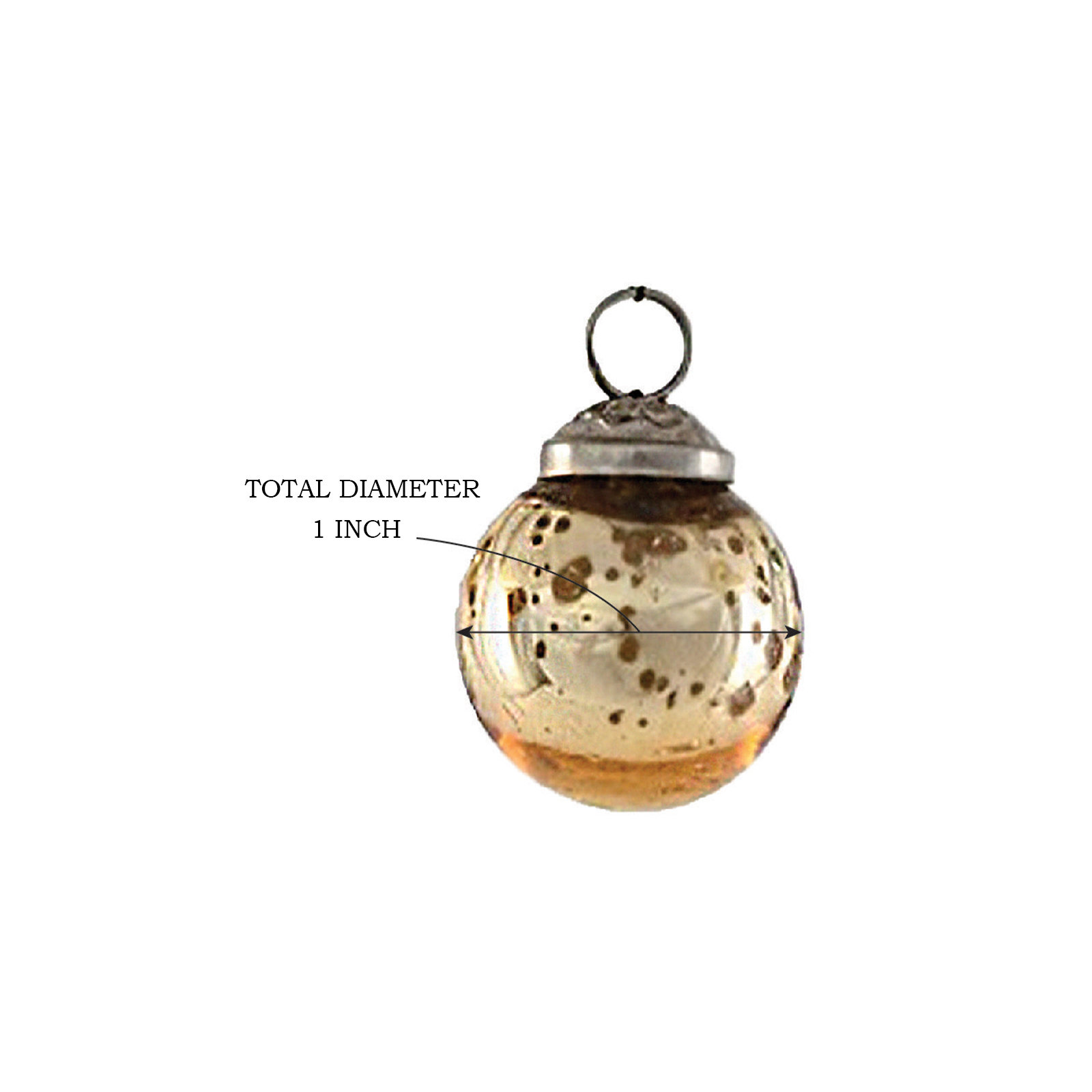 The Holiday Aisle® Solid Ball Ornament, Yellow, 1" H x 1" W x 1" D