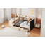 Lit de jour simple tapissier avec tiroirs, tablettes, armoires rabattables et table d'appoint-1737666376