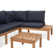Ensemble de conversation modulaire avec coussins 3 pièces Tempo