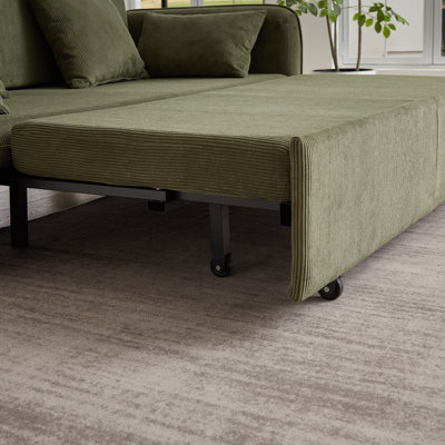Canapé-lit ajustable 3 en 1 avec lit escamotable de 66 po Boneless
