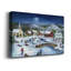 Moonlit Skaters - Wrapped Canvas Print-829590975