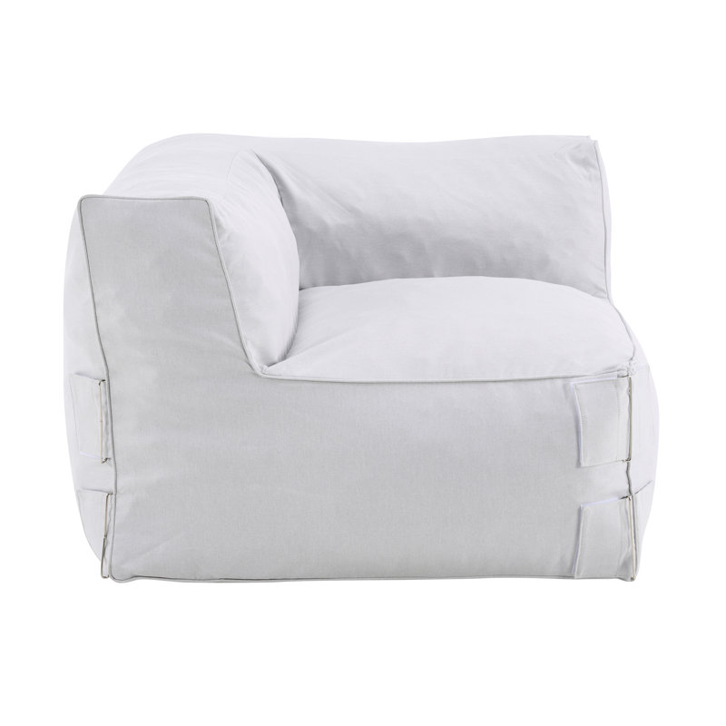 Canapé d'angle en oléfine Dael, Gris clair, 2