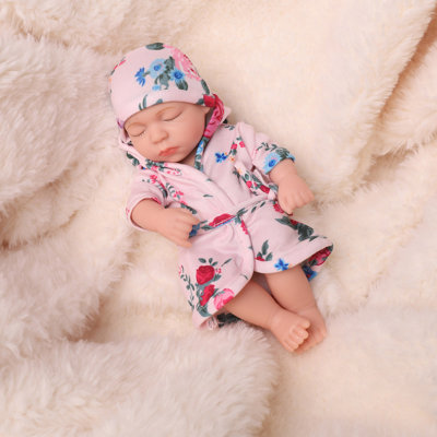 7.48 Inch Soft Newborn Baby Dolls Vinyl Baby Dolls With Clothes Set Including Pacifier Realistic Doll Look Real