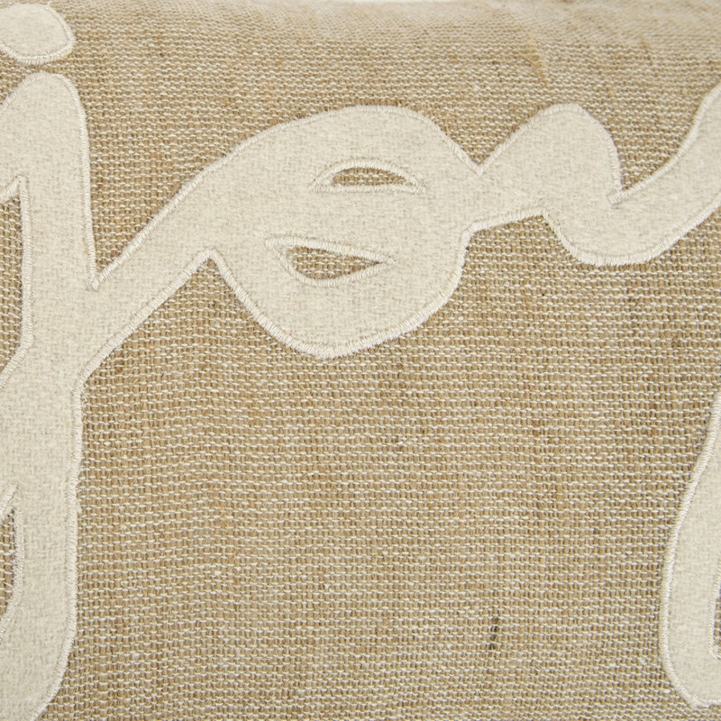 Coussin lombaire en toile de jute Tan