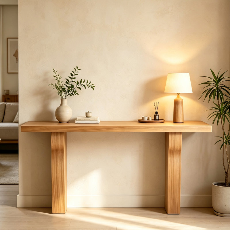 Console Mid-Century, 31.5" H x 63" W x 19.7" D