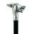 Howling Werewolf Solid Hardwood Walking Stick