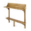 Table de bar pour terrasse en bois d'acacia naturel - 48 po