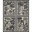 Silhouette moderne botanique noire et blanche - ensemble de 4 reproductions de cadres photo simples-97770608-97770611