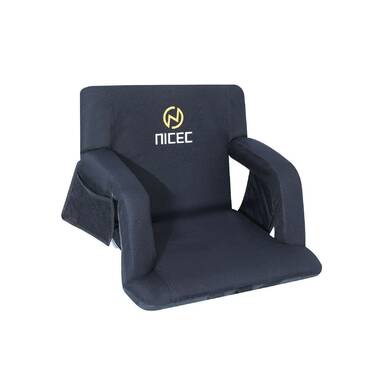 BRAWNTIDE Stadium Seat with Back Support - Comfy Cushion, Thick Padding, 2  Bleacher Hooks, 4 Pockets, Ideal Stadium Chair for Bleachers, Sporting