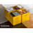 Sorbus 11 Inch Foldable Fabric Storage Cube Bin with Handle - for Organizing Home, Closet, Bedroom, Playroom, and More, Single, Yellow-2044061600