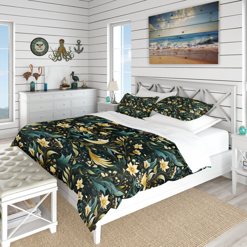 Ensemble de housse de couette Oceanic, Housse de couette pour très grand lit et 2 très