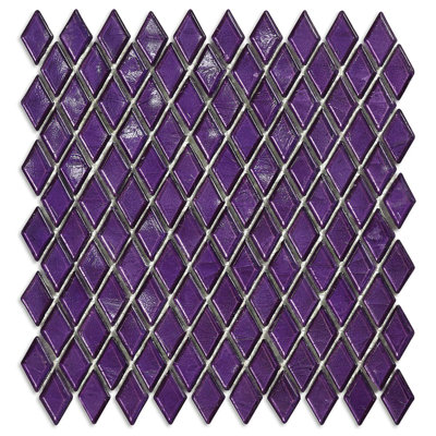 Golconda 7/8" x 1-5/8" Diamond Glass Mosaic