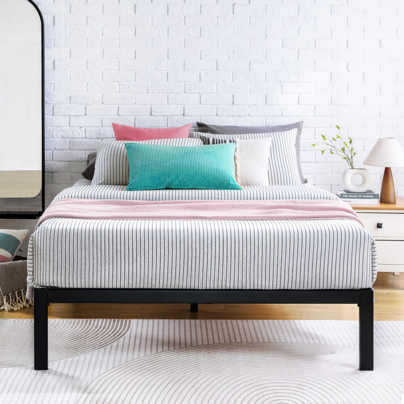 14" Steel Platform Bed Frame - Sleep by Wayfair™, Full